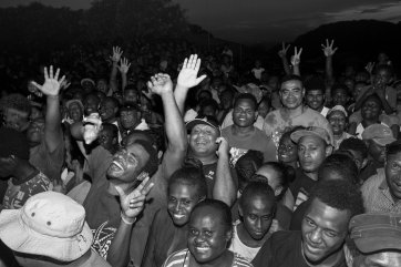 Crowd at the RAMSI official closing ceremony, Lawson Tama Stadium, Honiara