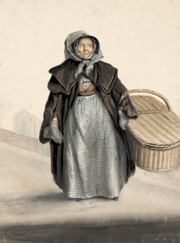 Mary (or Elizabeth) Leagrove, attendant at the gaol, Ipswich, c. 1823 by John Dempsey