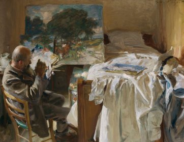 An artist in his studio (Ambrogio Raffele), 1904 by John Singer Sargent