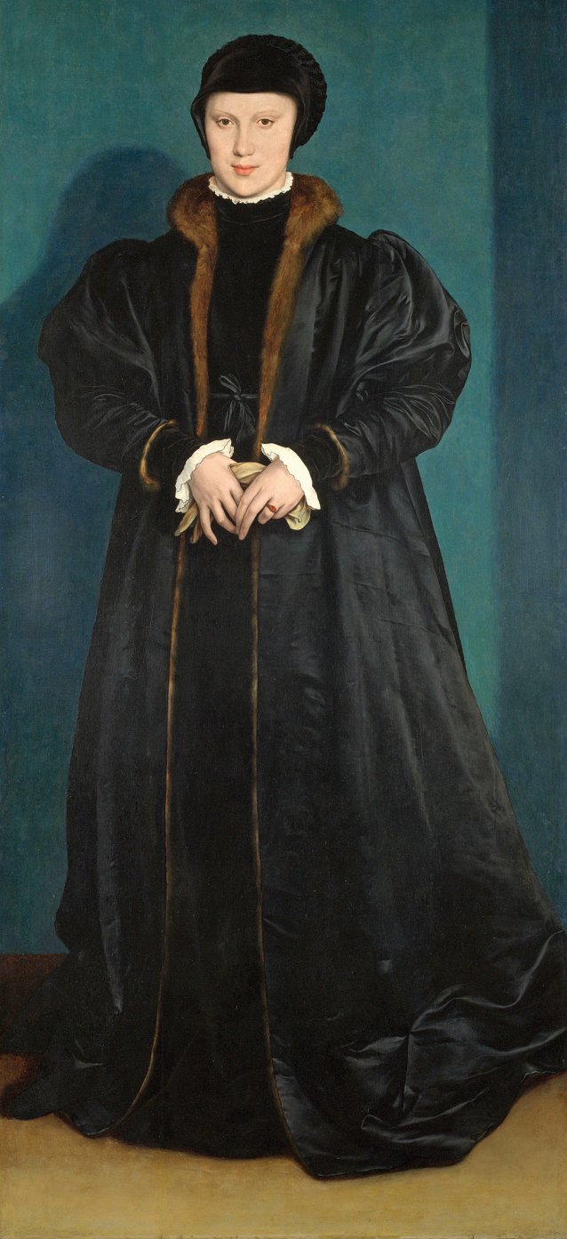 Portrait of Princess Christina of Denmark, 1538 by Hans Holbein the Younger