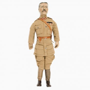 Lord Kitchener, bisque-headed patriotic doll c. 1914–16 by unknown
