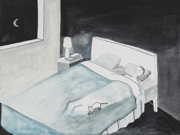 Sleeping with puppy, 2013 by Noel McKenna
Private Lender