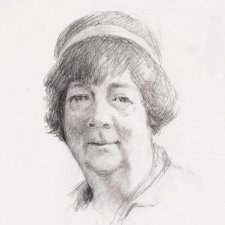 Head study for portrait of Margaret Olley