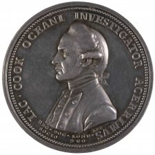 The Royal Society medal in commemoration of Captain James Cook