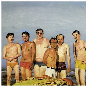 Eating, 2000 by Liu Xiaodong