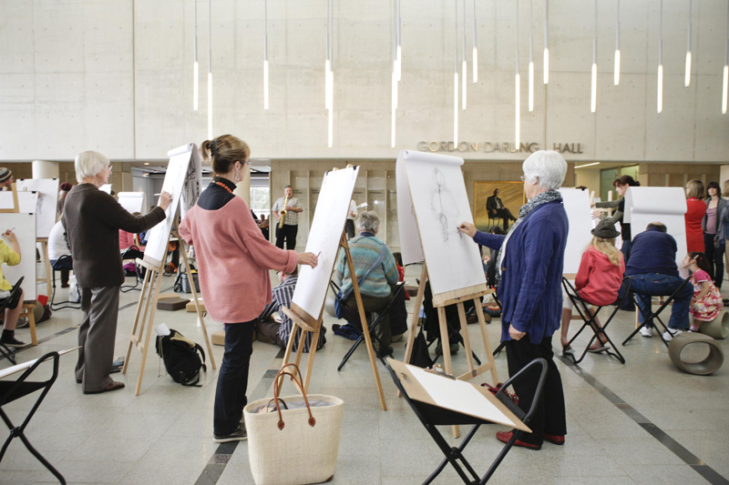 Drawing in the Gordon Darling Hall