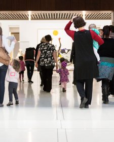 Visitors in Gallery One