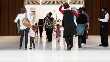 Visitors in Gallery One