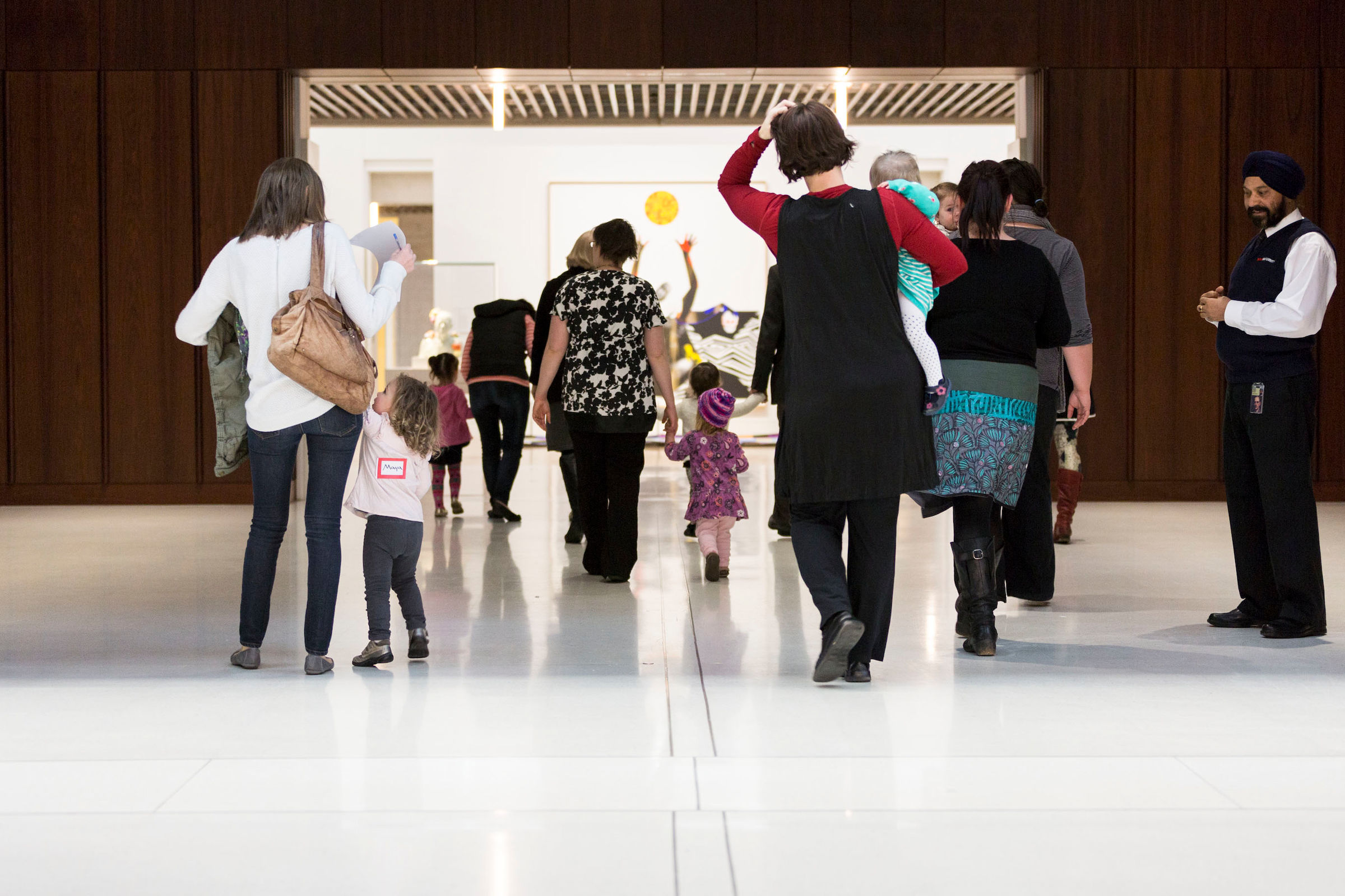 Visitors in Gallery One