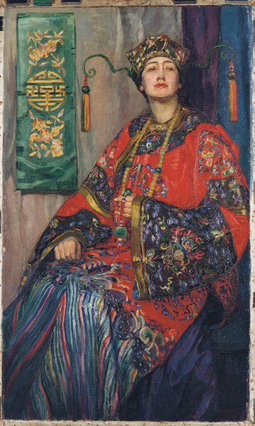 La robe Chinoise, c. 1913 Hilda Rix Nicholas