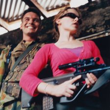 Untitled #88 (Captain Brad Kilpatrick and Kylie Minogue, Balibo, East Timor, 20 December 1999)