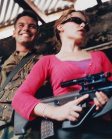 Untitled #88 (Captain Brad Kilpatrick and Kylie Minogue, Balibo, East Timor, 20 December 1999)