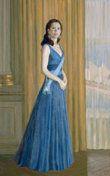 Study for commissioned portrait of HRH Crown Princess Mary of Denmark (full-length study)