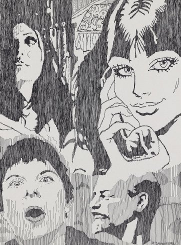 not titled [Pat and girl on phone], 1978 Richard Larter