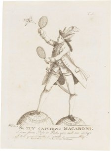 The Fly Catching Macaroni (Sir Joseph Banks)