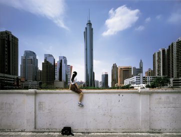 On the wall – Guangzhou (II), 2002 by Weng Fen
