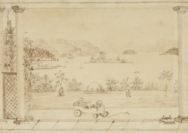 View of Port Stephens from the verandah at Tahlee House, 1830–1834 by Isabella Louisa Parry