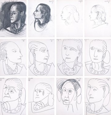 Portraits of Helena Rubinstein, 1955 by Pablo Picasso