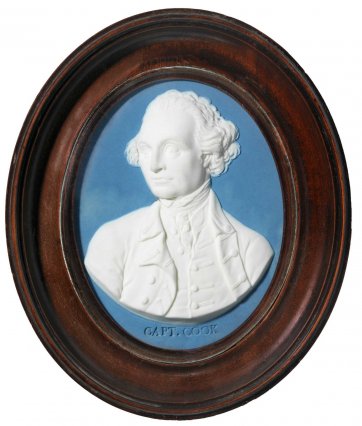 Jasperware medallion of Captain James Cook