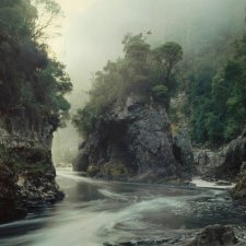 Rock Island Bend. Franklin River, South West Tasmania, 1979 by Peter Dombrovskis