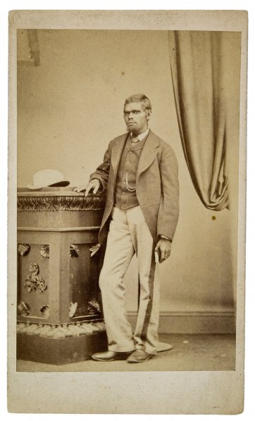 Unidentified man of Poonindie Aboriginal Mission, South Australia, c. 1850s