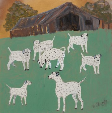 Untitled (7 Dalmatians) by Violet Frisby