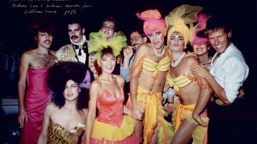 Graham Sylvester's crowd, Sydney Gay & Lesbian Mardi Gras, 1983 William Yang