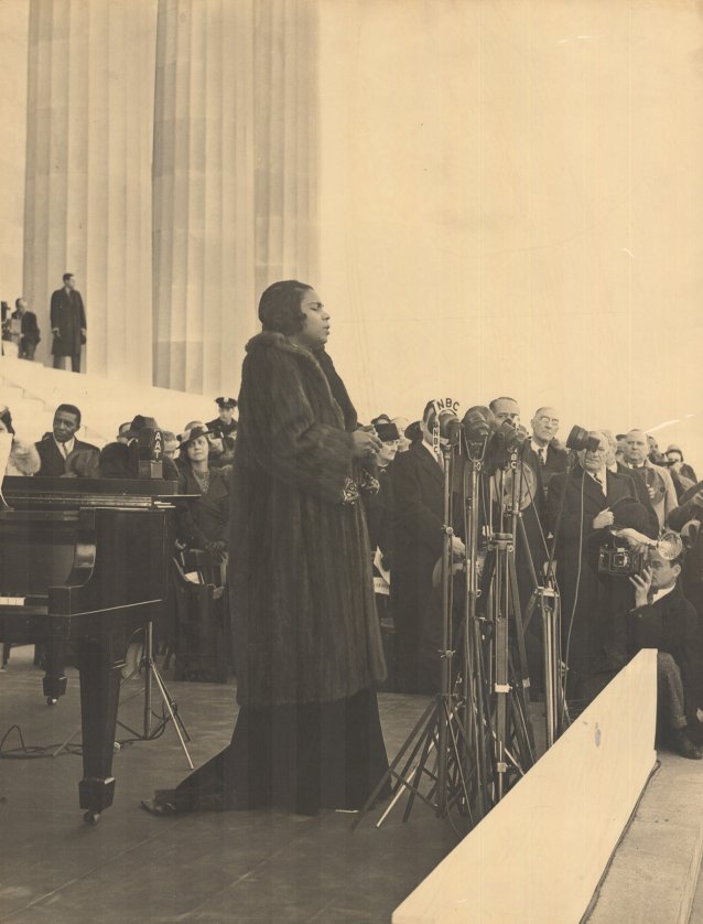Marian Anderson at the Lincoln Memorial, 1939 Robert S Scurlock