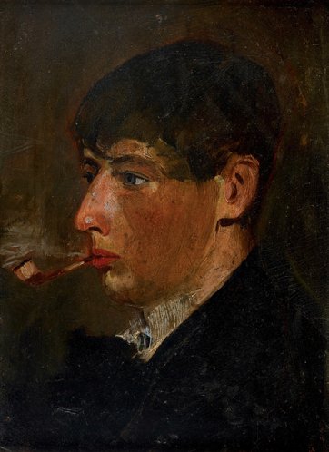 Portrait of Norman Lindsay as a student, c.1896