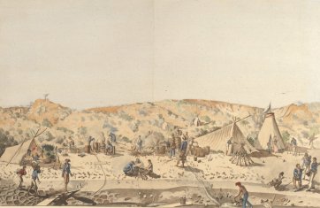 Baie de Chiensmarins, observatoire de l'Uranie, 1818