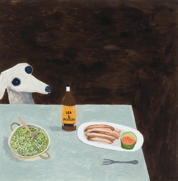 Dog at dinner table, 2015 by Noel McKenna
Germanos Collection, Sydney