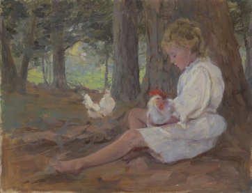 Audrey & chic-a-pick, 1911 by Clara Southern (1861–1940)