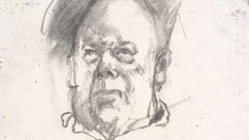 Study for portrait of Les Murray