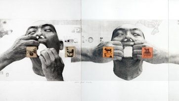 Open your mouth, 2002 by FX Harsono