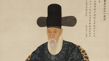 Portrait of Kang Sehwang, 1783 by Yi Myeonggi