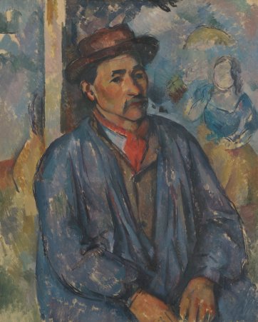 Man in a blue smock, 1891-97 by Paul Cézanne
