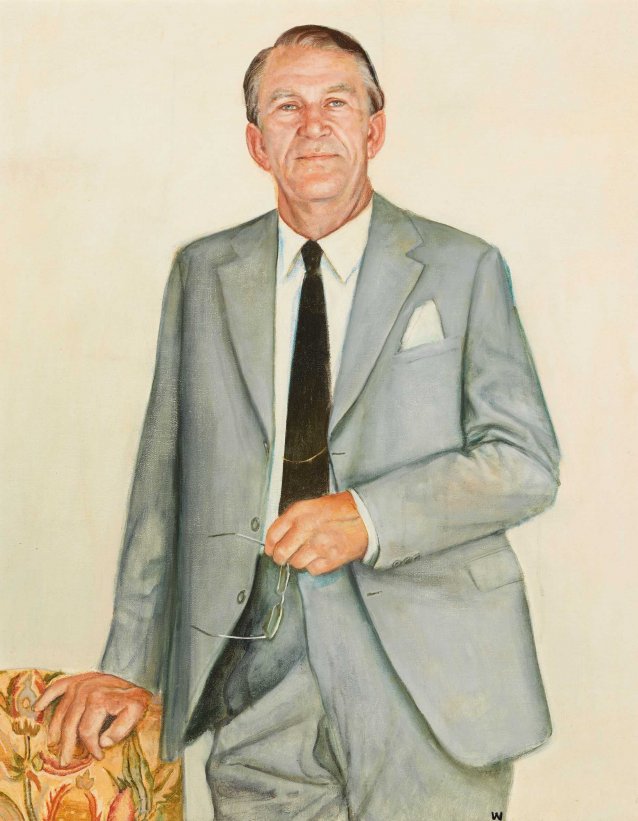 First study for portrait of Malcolm Fraser