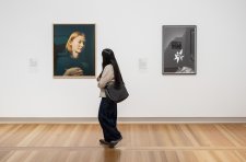 Visitor in the National Photographic Portrait Prize 2026 exhibition at the National Portrait Gallery, featuring works by finalists Visitor in the National Photographic Portrait Prize 2026 exhibition at the National Portrait Gallery, featuring works by finalists