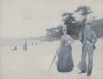 Sketch at Fairy Bower, Manly, c.1887 by Charles Conder (1868–1909)