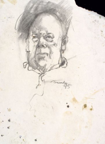 Study for portrait of Les Murray