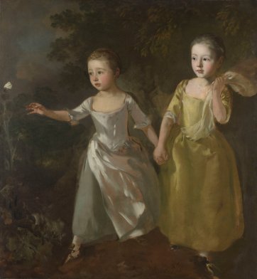 The Painter's Daughters Chasing a Butterfly, c.1756