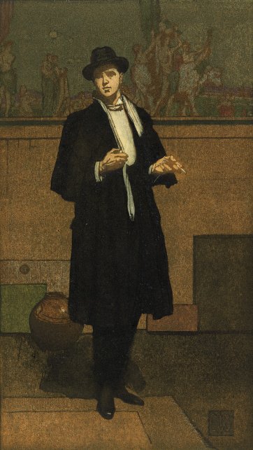 The man in black, 1925 by Napier Waller