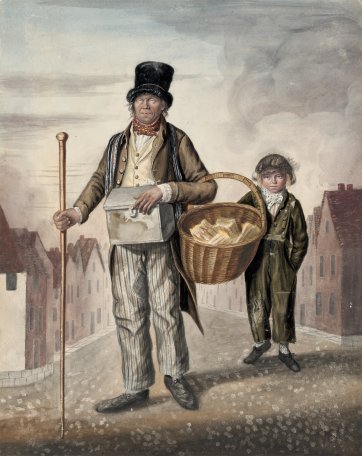 Mark Custings, known as Blind Peter, and his boy, Norwich