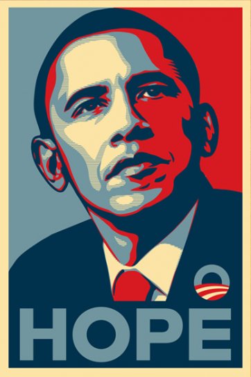 Obama Hope, 2008 by Shepard Fairey