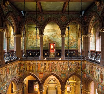 View of the Great Hall at the Scottish National Portrait Gallery