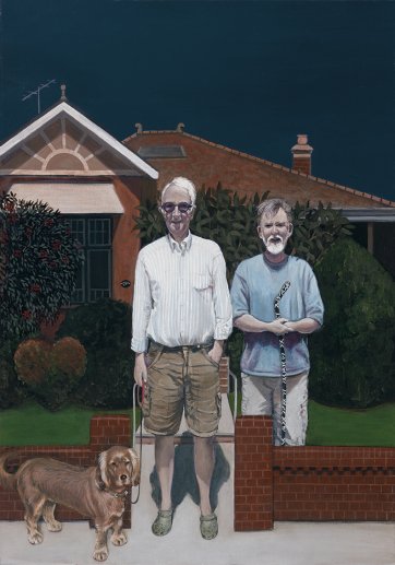 Home Sweet Home (Peter Fay, Robin Evans and Milly), 2013 by Robyn Sweaney
