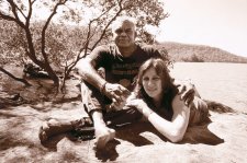 Ali Cobby Eckermann and Lionel Fogarty at the Hawkesbury River
