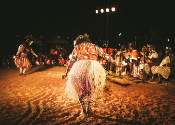 Wandangula Dancers & the Song People Perform Ngabaya (Spirit People) at the 2014 Malandarri Festival, Yanyuwa Country 2014, n.d. Benjamin Warlngundu Ellis Bayliss