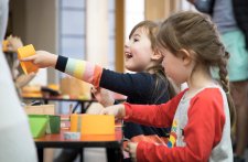 Children doing crafting activities