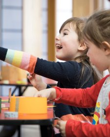 Children doing crafting activities